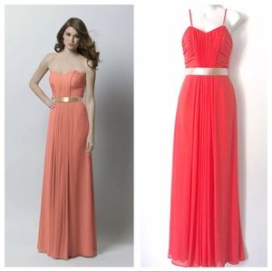 Wtoo Gown 295 Dress Sz 2 Coral